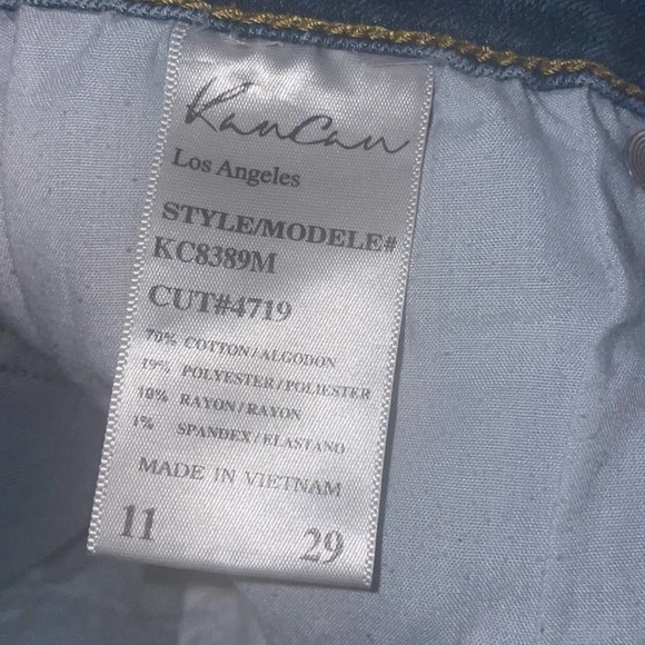 Kancan Women’s Addison- Pia Distressed Exposed Button Skinny Jeans Size 29 - Picture 5 of 8